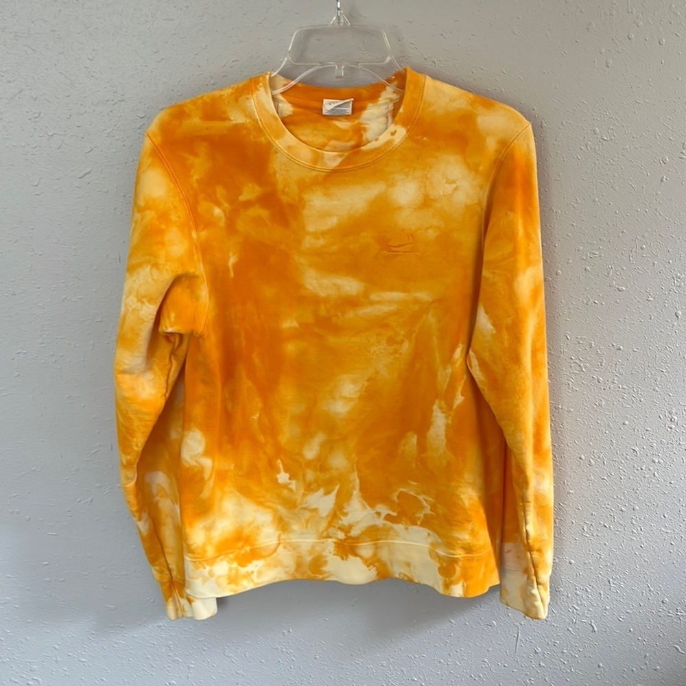 Tie Dyed Cheddar Crew